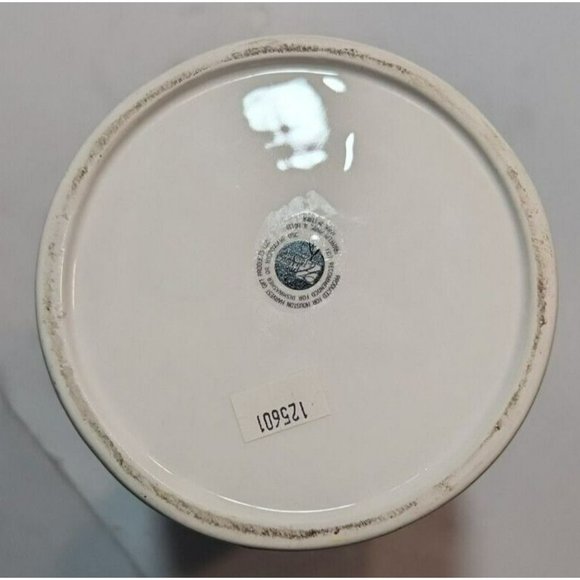 Houston Harvest Ceramic Tall Pasta Storage Container with Waiters in Relief - Picture 8 of 16